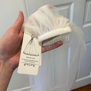 Cathedral length veil in ivory NWT wedding bride